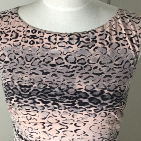 Cache Ruched Cheetah Dress - Picture 4 of 6